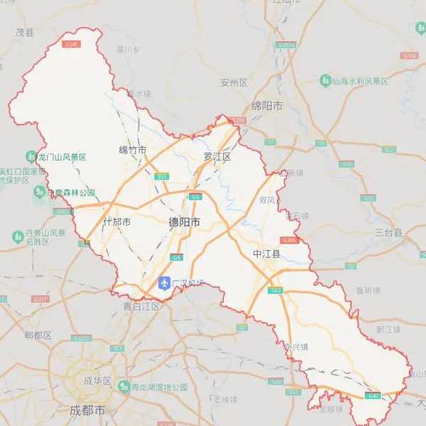 德阳高新区行政管辖区域
